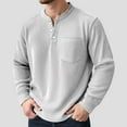 thumbnail image 2 of VJATTWR Men's Long Sleeve Hooded Shirt, Lightweight Pullover with Front Pocket, Casual Xxl, 2 of 4