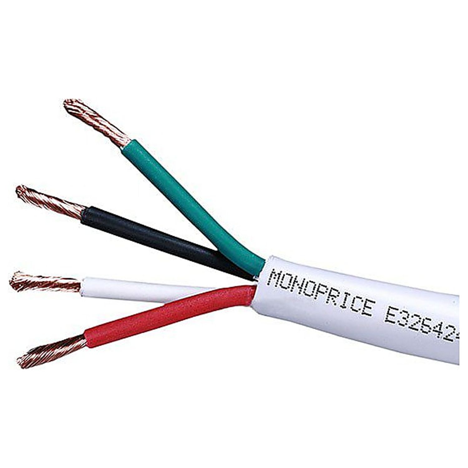 Monoprice Speaker Wire, CL2 Rated, 2-Conductor, 18AWG, 250ft, White - image 2 of 2
