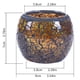 thumbnail image 4 of Candelabro de Vidrio con Mosaico/Portavelas/Florero/Portalápices, Romántico Candelabro de Vidrio Roto Hecho A Mano, 4 of 5