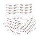 thumbnail image 4 of Pegatinas decorativas de luces navideñas de PVC para decoración navideña, suministros de bricolaje, accesorios de fotografía, calcomanías para cocina, 16 piezas, 4 of 7