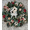Green_White Reindeer, variant on Fohil Christmas Wreath with LED Lights 24inch Round Artificial Plant Wreath with Pine Cones Red Berries Christmas Decorations Front Door Window Decor