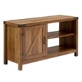 thumbnail image 1 of 44 inch Rustic Farmhouse Barn Door TV Stand - Reclaimed Barnwood, 1 of 15