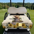 thumbnail image 2 of Whosucclay Highland Cow Golf Cart Seat Cover, 51.18 x 30.3 inches 4 Convenient Pockets All-Weather Protection Golf Cart Seat Blanket with All-Weather Protection, 2 of 9