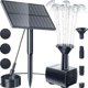thumbnail image 1 of Bomba solar para fuente de agua solar para jardín al aire libre, bomba de estanque con fuente solar mejorada de 1,5 W con estaca, bomba de agua de fuente con energía solar para baño de, 1 of 5