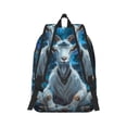 thumbnail image 2 of Naloa Forest Meditating Goat Canvas Backpack for Men Women Rucksack Casual Travel Daypack College Tote Satchel Bookbag for Teens-Small, 2 of 7