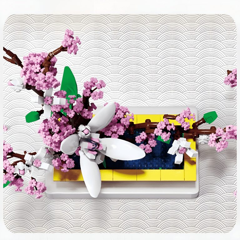 BRICK Lilac Bonsai Tree Toy Building Compatible with LEGO Flower Kit and Display Model Unique Home Flower Bouquet A Creative and Relaxing Bonsai Tree Building Brick for Adults 974 Pieces Walmart