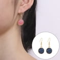 thumbnail image 3 of 1 par de pendientes colgantes chapados en Drusy, colgantes redondos, accesorios de joyería multicolor, regalos femeninos, decoraciones para Ropa, zapatos y accesorios Miscelánea Azul oscuro Minnieouse AP009627-05B, 3 of 6