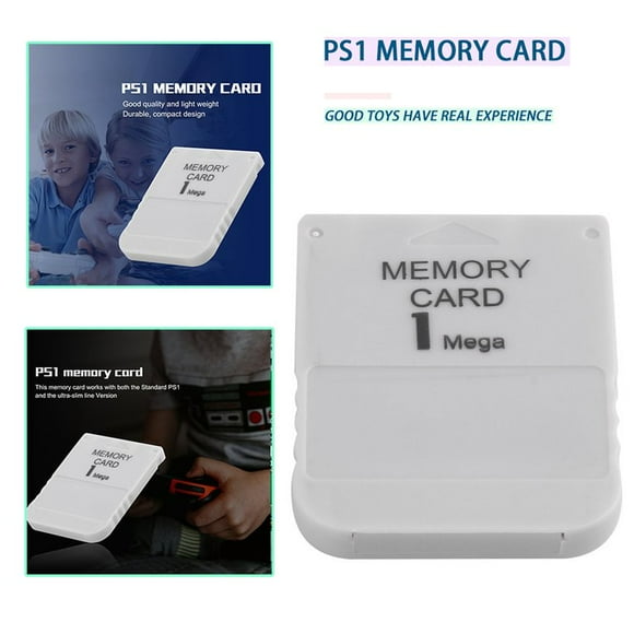 Newly Upgraded Version Ps1 Memory Card 1 Mega Memory Card For Playstation 1 One Ps1 Psx Game Useful Practical Affordable White 1M 1Mb White