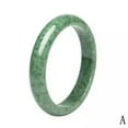 thumbnail image 5 of K-KED Chinese Beautiful Genuine Natural Green Jade Gems Bangle Beauty Bracelet-63-64, 5 of 6