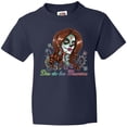 thumbnail image 3 of Inktastic Día de los Muertos Woman in Sugar Skull Makeup Youth T-Shirt, 3 of 5