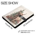thumbnail image 3 of Leather Notebook with Pen Holder Writing Notepad Includes 100 Pages Lined Journal Cow and Christmas Gifts, 3 of 6