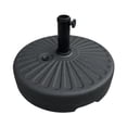 thumbnail image 1 of Zorion Base de Parapluie Remplissable Noire Robuste Stable 22 L Support de Parapluie de Réparation Robuste Rond, 1 of 9