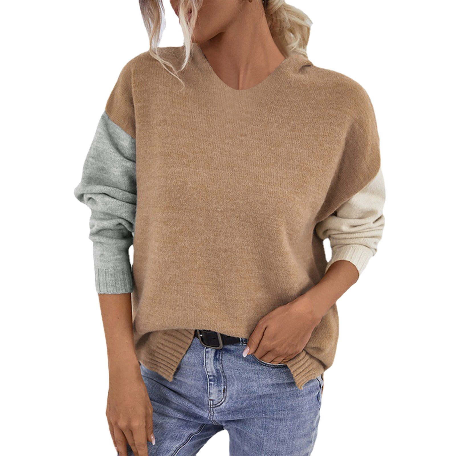 Shakumy Puffy Sleeve Sweater for Women 