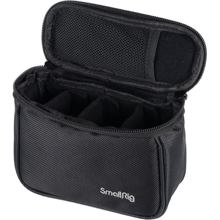 SmallRig Camera Storage Bag Camera Protective Carrying Case Nylon Handbag Storage Box with Breathable Mesh Double Zip Design (Black) - 3704
