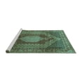 thumbnail image 2 of Ahgly Company Machine Washable Indoor Rectangle Persian Turquoise Blue Traditional Area Rugs, 4' x 6', 2 of 4