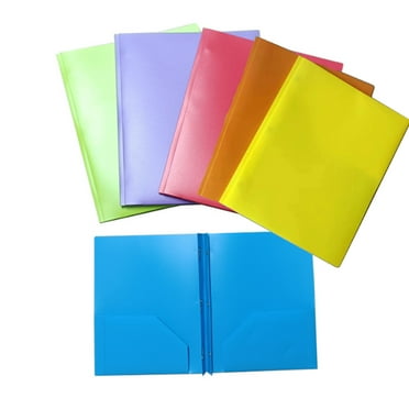 Ccocc 6 Pieces Folders with Pockets,Convenient Folders,Foldable File Folders