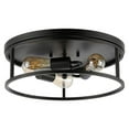 thumbnail image 2 of SAFAVIEH Broux 16 in. Industrial 3-Light Black Iron Mount Light with Shade, 2 of 7