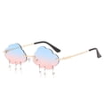 thumbnail image 1 of Cloud Shape Vintage Sunglasses Glasses Glasses Tone Retro Irregular Unisex, 1 of 2