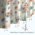 thumbnail image 6 of Pioneer Flower Floral Print Pattern Shower Curtain 36"x72", Bathroom Decorative Shower Curtain Set with 12 Hooks, Waterproof Washable, 6 of 6