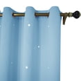 thumbnail image 2 of Lapalife Blackout Star Curtains for Kids Room, Hollow Cut Out Star Grommet Windows Curtains for Nursery, 1 Panel, Sky Blue, 52''x 84'', 2 of 6