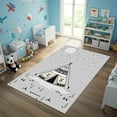 thumbnail image 2 of LaModaHome Teepee Tribal Rug Washable Rug – Non-Slip Backing, Easy To Clean, Perfect For Kids Room (31.5" x 63.0"), 2 of 8