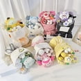 thumbnail image 3 of Cute Sanrio Hello Kitty Plush Doll Bouquet Cartoon Cinnamoroll Kuromi My Melody Plushie Toys Flower Girl&Child Holiday Gifts, 3 of 16