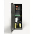thumbnail image 5 of Pemberly Row 4 Shelf Personal Metal Locker Storage Cabinet Locking Charcoal, 5 of 7