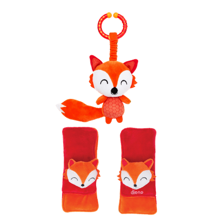 UPC: 0677726601561 | Diono Baby Harness Straps & Character Toy  2 Pack Shoulder Pads  Fox