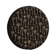 thumbnail image 1 of Fotbe Keys Funda de Llanta de Repuesto con Estampado, Engrosada, Ajuste Universal para Jeep, Remolque, RV, SUV, Camión-14 inch, 1 of 6