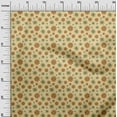 thumbnail image 3 of oneOone Polyester Spandex Yellow Fabric Floral Retro Sewing Craft Projects Fabric Prints By Yard 56 Inch Wide, 3 of 5