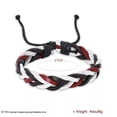 thumbnail image 3 of EOEMY Leather Bracelet Adjustable Size Handmade 11mm Lace Up Clasp L485-Default, 3 of 7