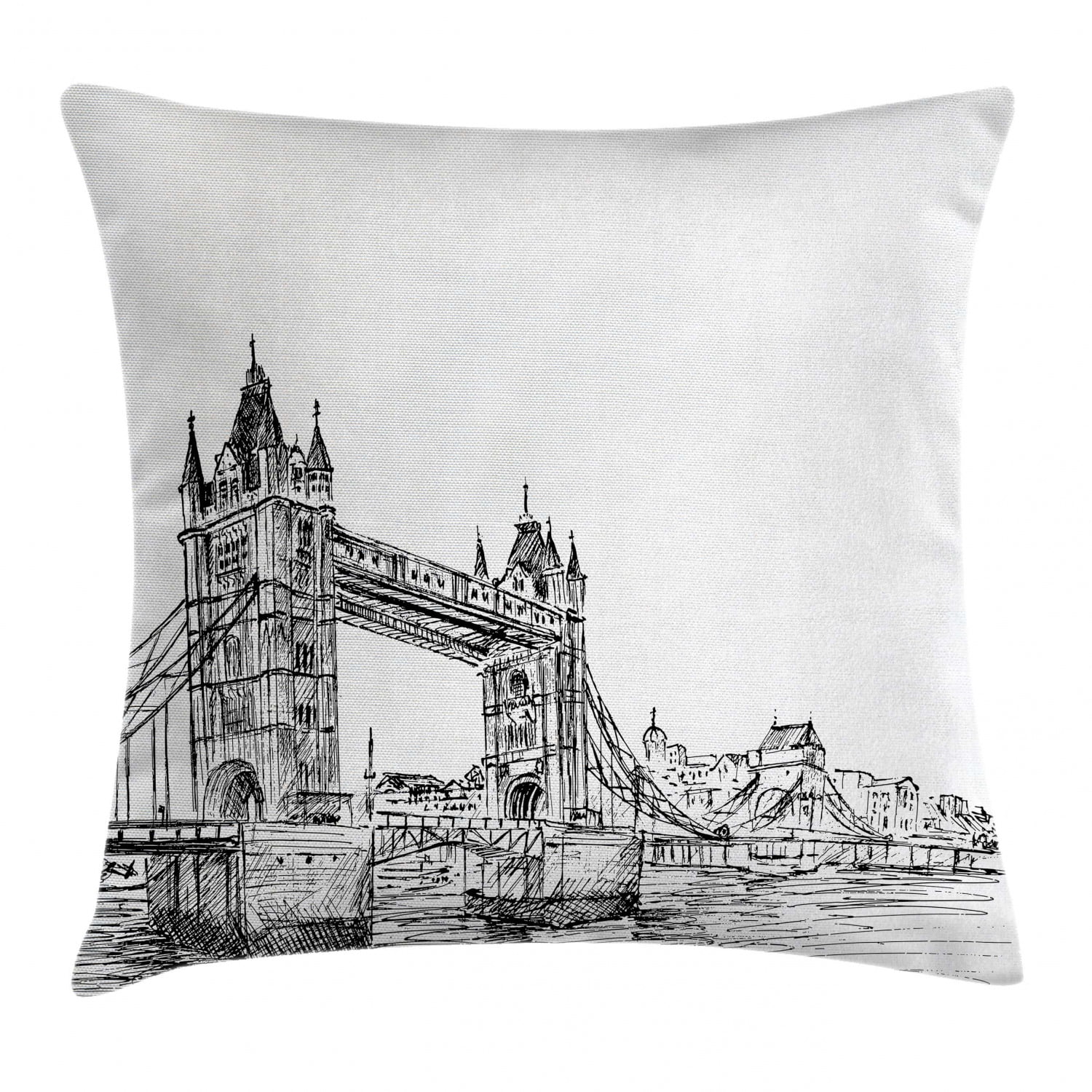 Building London Bridge 18inch Pillow Covers Cotton Linen Decor Pillow Cases New 