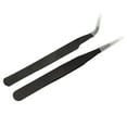 thumbnail image 4 of Jiaroswwei 2Pcs Straight Curved Tweezers for Nail Art Eyelash Extension Nipper Picking Tool, 4 of 5