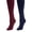 Navy/Burgundy, variant on MUK LUKS Womens 2 Pair Pack Fleece Lined Tights