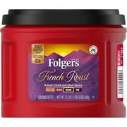 Folgers French Roast Medium-Dark Roast Ground Coffee, 22.6 oz (Pack of 18)
