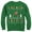 Kelly Green, variant on Men's Nintendo Ugly Christmas Mario Coin  Sweatshirt Black 3X Large