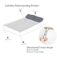 thumbnail image 4 of Lidoloka Luxury 100% Bamboo Bed Sheets Set King Size 4Pcs for Adult,16"Deep Pocket,Striped Champagne ﻿, 4 of 7
