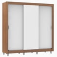 thumbnail image 2 of Ropero Closet Madesa Lyon 3 Puertas Pies Marron/Blanco, 2 of 5