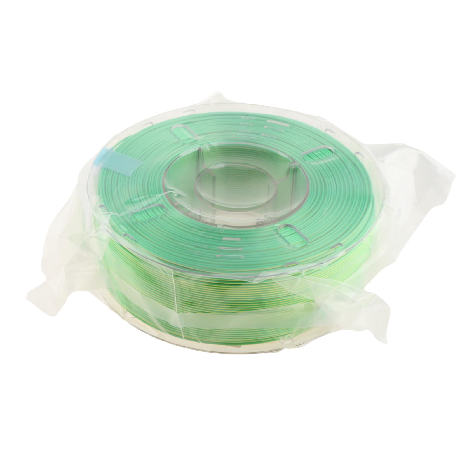 Wzmzjy Pla Filament Easy Use 1.75mm dimensional Accuracy Double Tri Color Option High Yellow and Green
