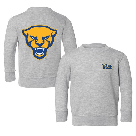 Toddler Chad & Jake Heather Gray Pitt Panthers Primary Logo Pullover Sweatshirt