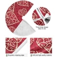 thumbnail image 2 of Coolnut Valentine's&nbsp;Day Love Heart&nbsp;Tree&nbsp;Skirt Double&nbsp;Layers Xmas Tree Skirts, Valentine's&nbsp;Day Holiday Party Indoor Outdoor Home Office Ornaments, 48", 2 of 6