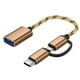thumbnail image 1 of Cable de Adaptador Tipo C OTG 2 EN 1 USB TUPO C A Adaptador USB Para El Lector de Tarjetas de Disco de Teléfono U, 1 of 8