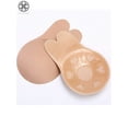 thumbnail image 6 of Luxtrada Women Adhesive Lift Invisible Bra Backless Nipplecovers Push Up Bra Strapless Sticky Rabbit Ear "Skin, DD-DDD Cup", 6 of 8