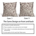 thumbnail image 6 of Burgundy Floral Pillow Covers 20x20 Set of 2 Botanical Print Vintage Spring Flower Plant Cream Decorative Throw Pillow Cases Outdoor Farmhouse Cushion Covers Decor for Sofa Couch Bed, 6 of 7