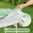 thumbnail image 5 of Pioneer Flower Floral Print Pattern Round Fitted Tablecloth with Elastic Edge,Dining Table Cover Waterproof,Outdoor Round Tablecloth for Camping,Dining,Indoor and Outdoor, 5 of 7
