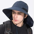 thumbnail image 2 of Chapeau de Protection UV pour Extérieur avec Visière Large Bord et Rabat de Cou, Bonnet de Randonnée, 2 of 6