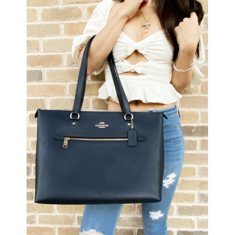 Coach crossgrain leather gallery tote sales