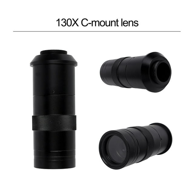 Microscope Vidéo Électronique Numérique 8MP avec Caméra VGA Objectif 130X & 58 Pcs Lampe Circulaire LED pour Réparation d'Ordinateur PBC Téléphone, Installation Facile