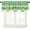 Shamrock Logo, variant on 54x18 Inches Shamrock Logo White Green Buffalo Grove Window Valance St. Patrick''s Day Lucky Straw Money Love Symbol Cafe Kitchen Dining Room Window Decoration