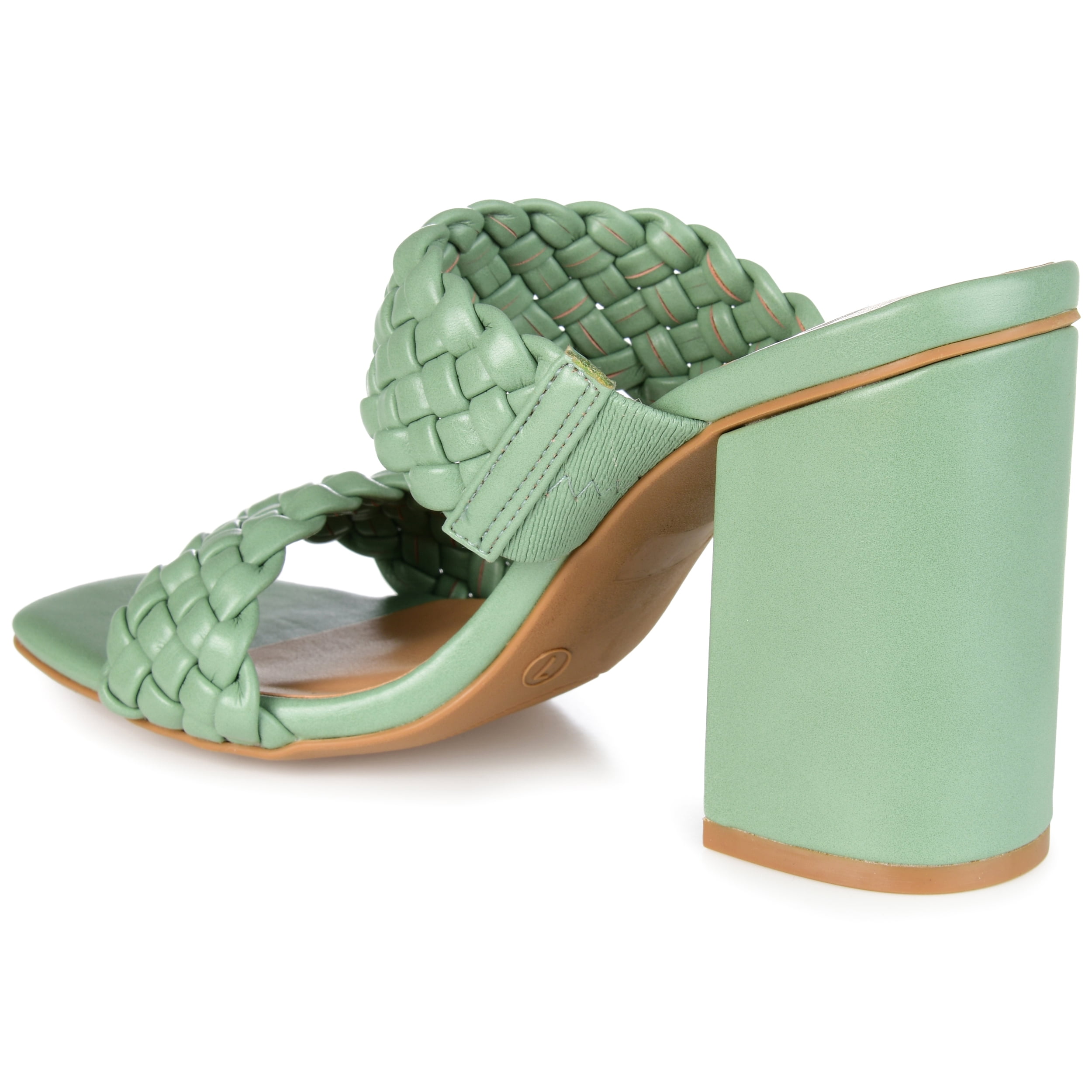 Journee Womens Melissa Open Square Toe Block Heel Dress Sandals, Widths Available